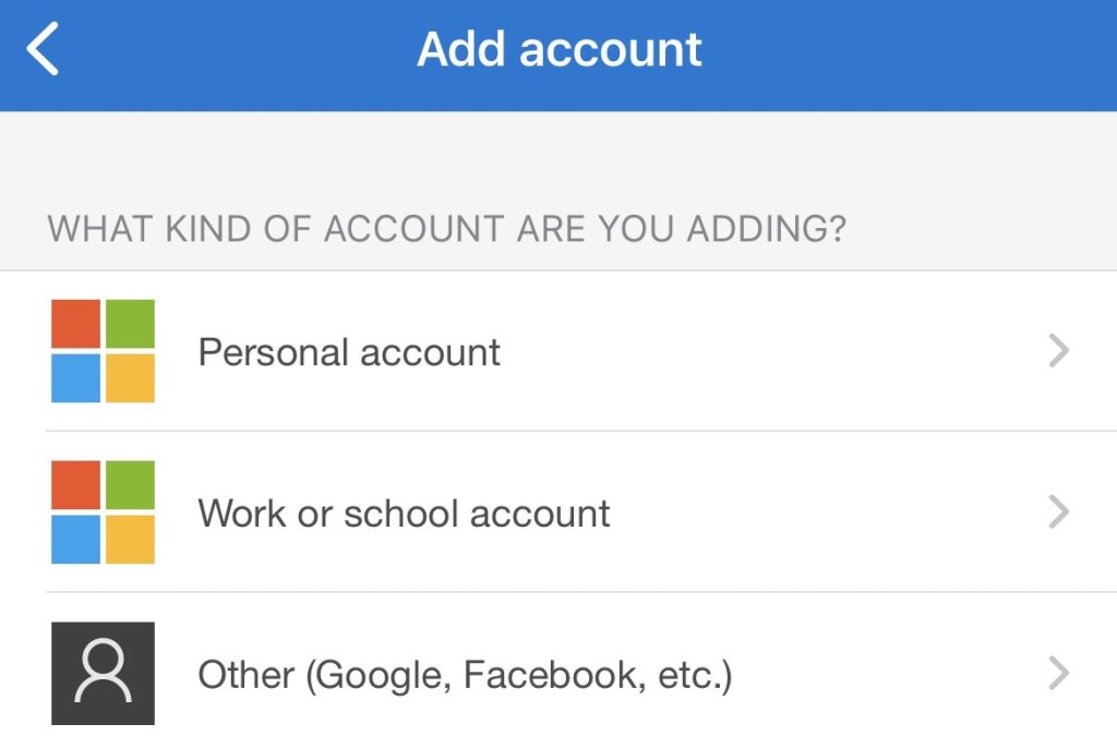 Add work or school account